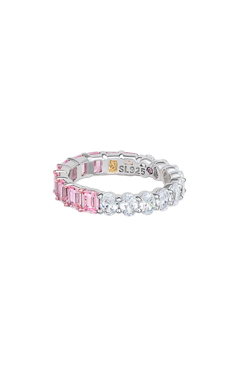 SUZY LEVIAN Half & Half Eternity Band Ring, Alternate, color, Pink