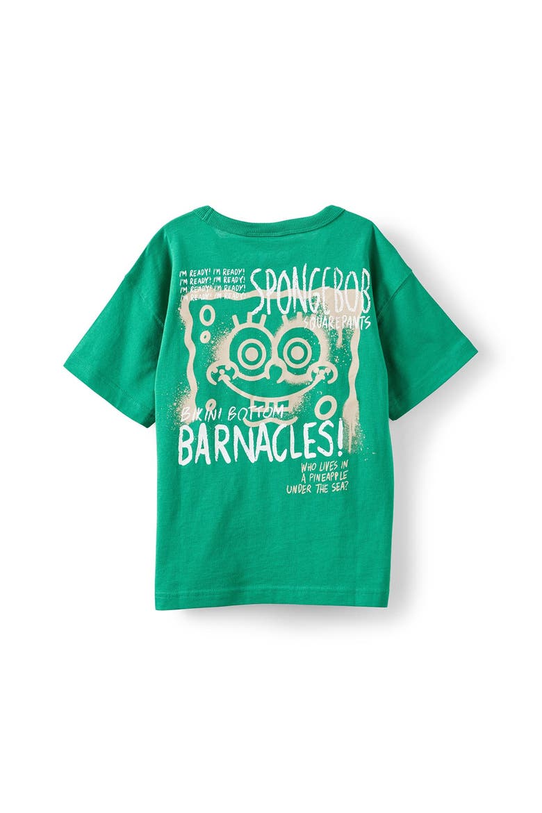 Kid's Licensed Drop Shoulder Short Sleeve Tee, Main, color, Deep Mint Bikini Bottom