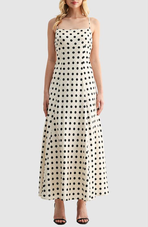 Polka Dot Maxi Dress