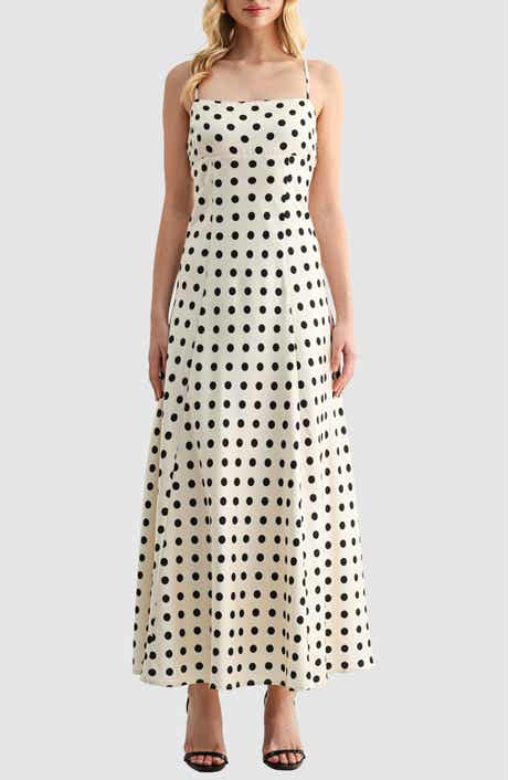 Lush Polka Dot Maxi Dress