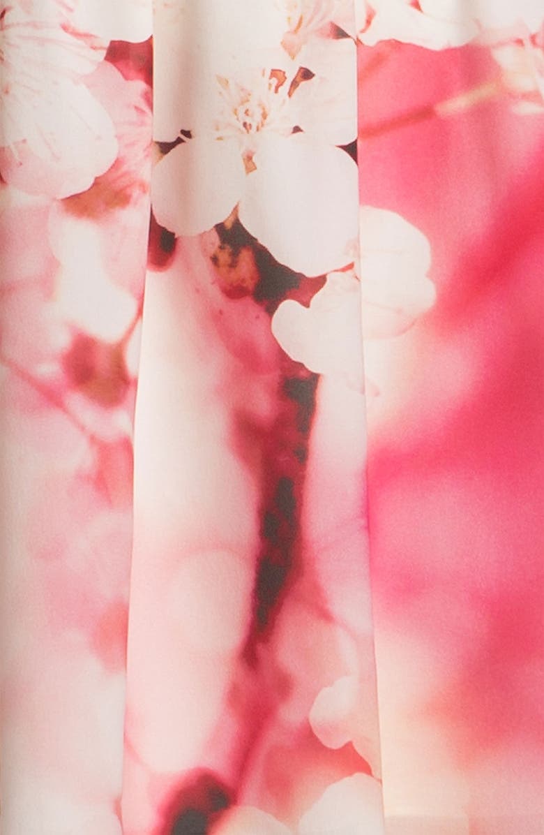 Alice + Olivia Print Cap Sleeve Dress, Alternate, color, 