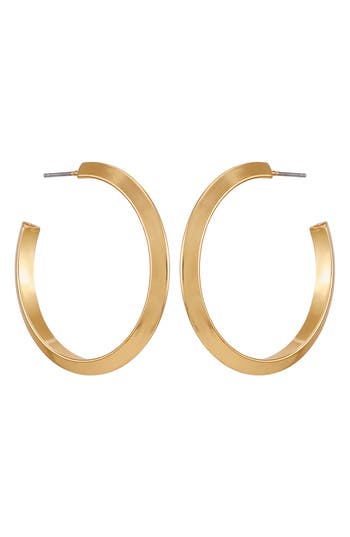 Vince Camuto Triangular Tube Hoop Earrings
