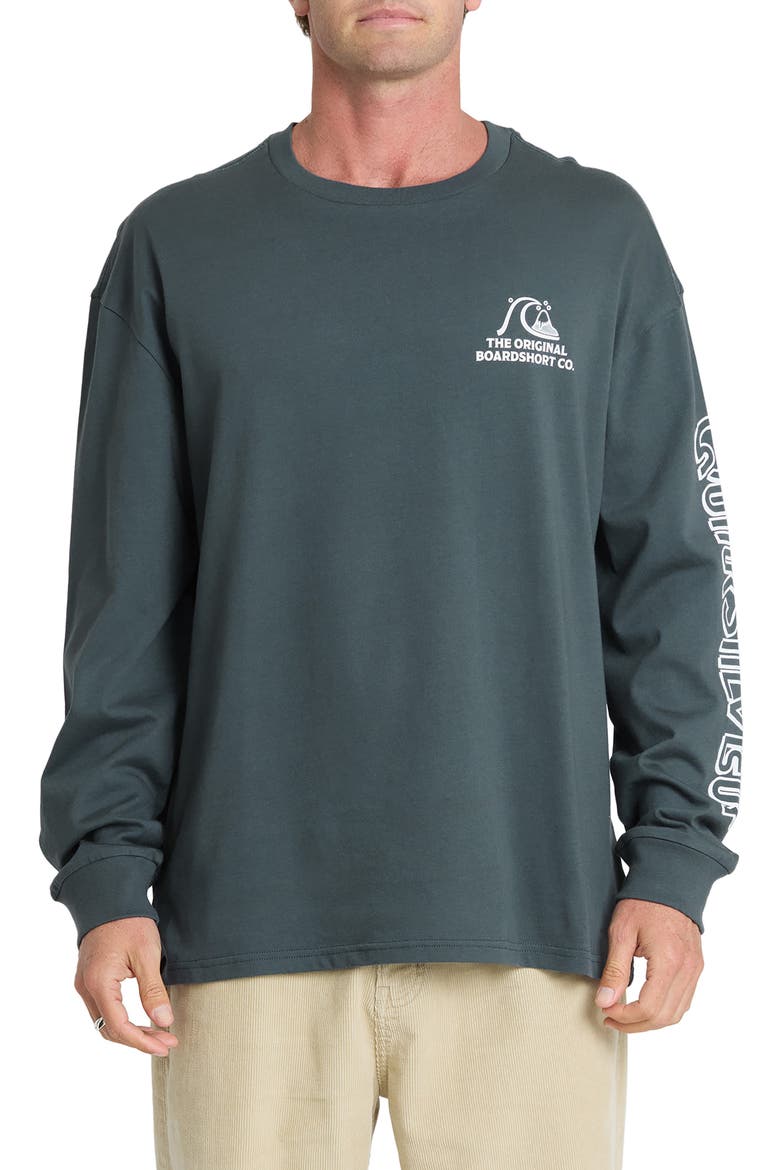 OG Boardshort Co Long Sleeve Knit T-Shirt, Main, color, DARK SLATE