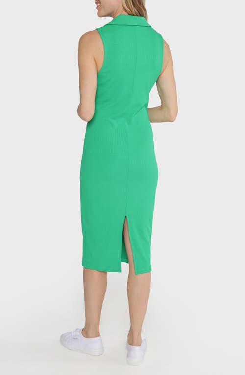 Matty M . Leighton Sleeveless Midi Dress In Green