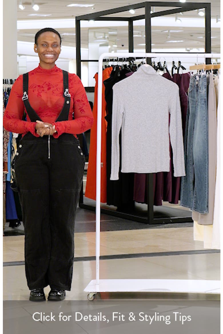 Chels Ribbed Turtleneck Sweater video