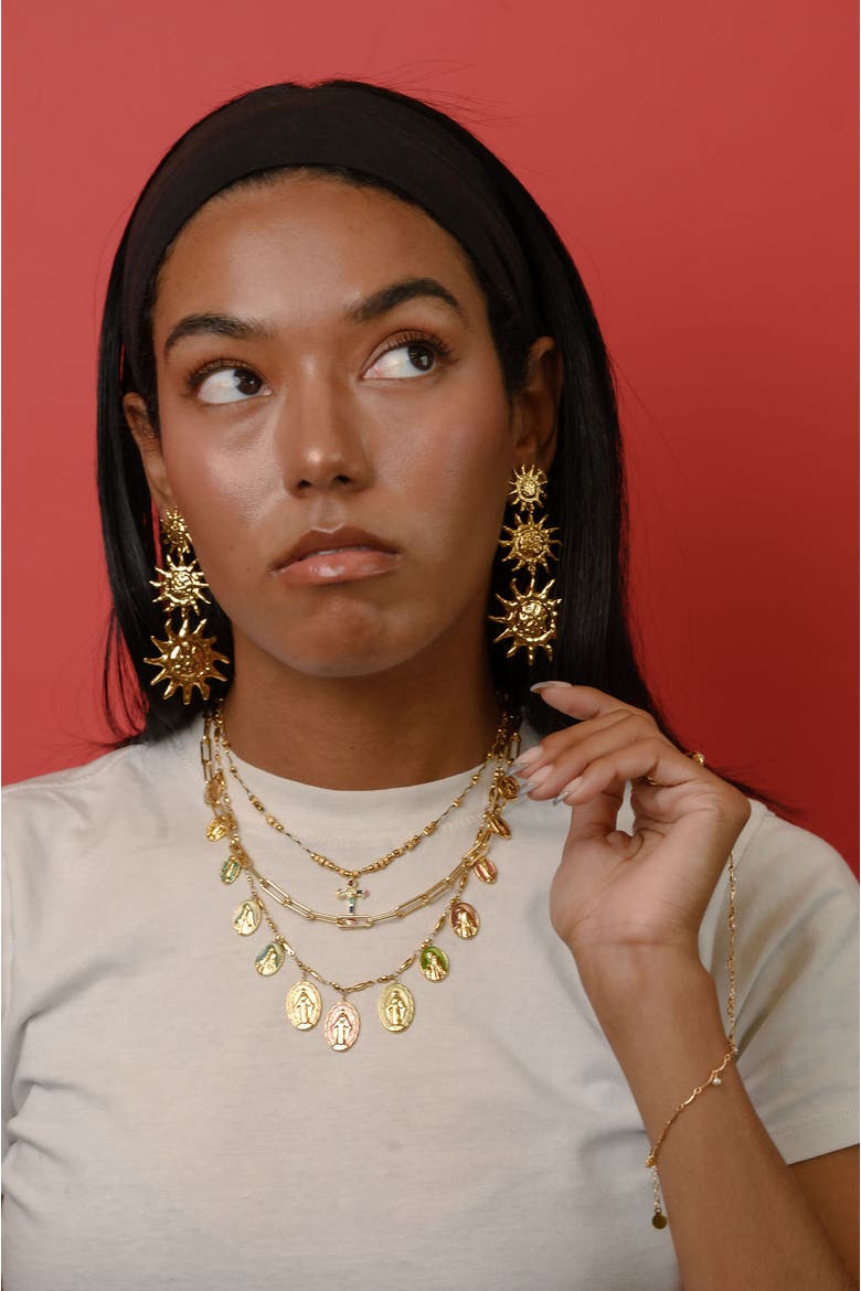 Caliente Necklace, Alternate, color, Multicolor