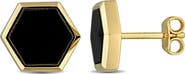DELMAR Onyx Stud Earrings