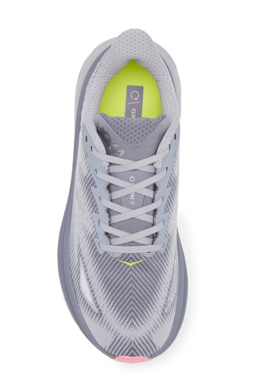 Hoka Clifton 9 Running Shoe In Gray