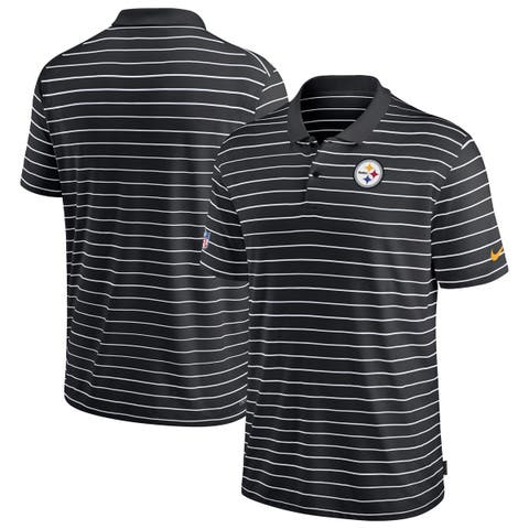 Men's Nike Black Pittsburgh Steelers 2022 Sideline Lock Up Victory Performance Polo