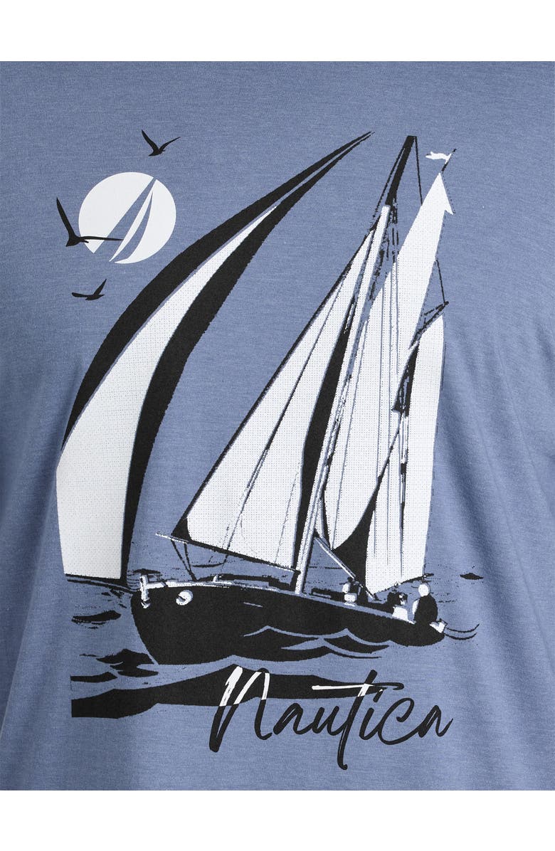 Nautica Sailboat Graphic Tee, Alternate, color, Deep Anchor Heather