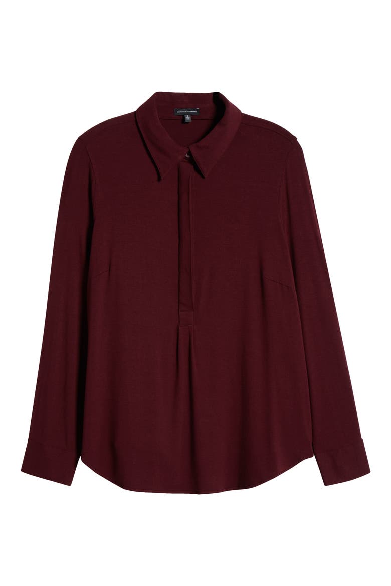 Elbe Popover Shirt, Alternate, color, BLACK CHERRY