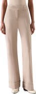 Akris punto Milly Wool Flannel Wide Leg Pants