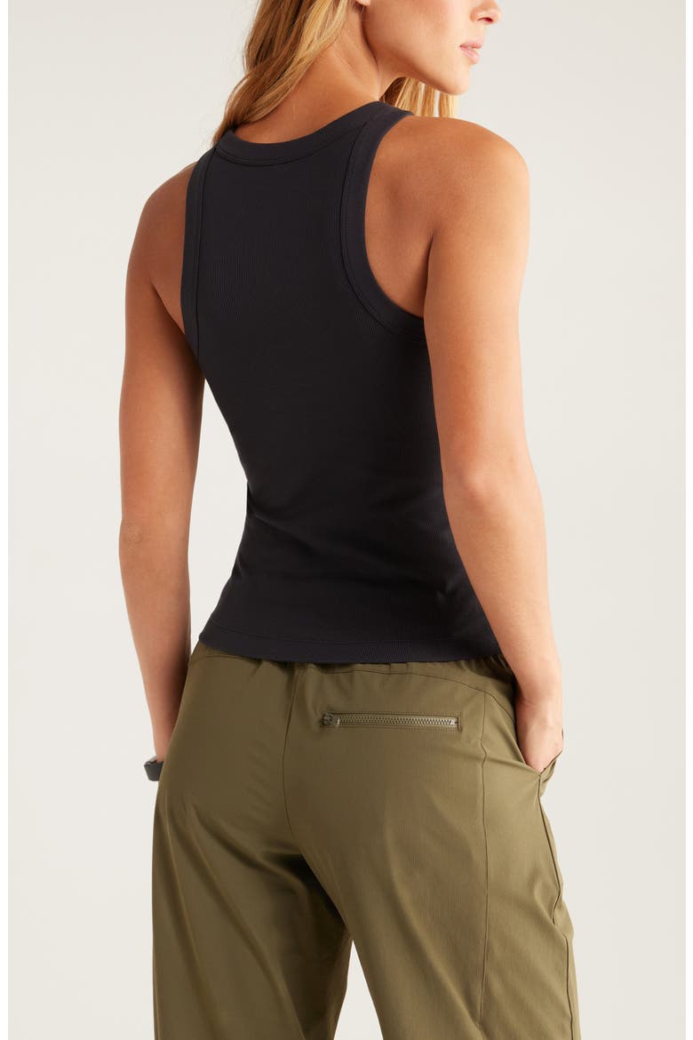 Go-To Rib Performance Tank, Alternate, color, BLACK