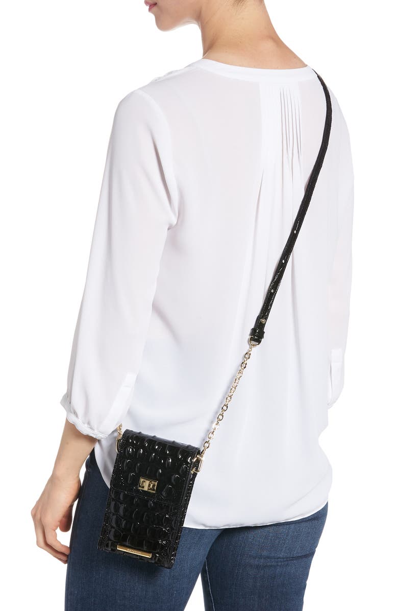Brahmin Madison Leather Smartphone Crossbody Bag, Alternate, color, 