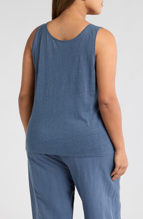 Eileen Fisher Organic Linen Tank In Eclipse