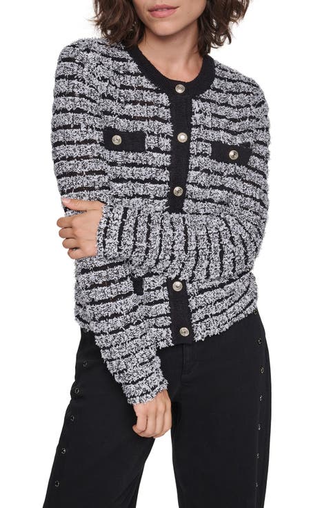 Striped 4-Pocket Cardigan