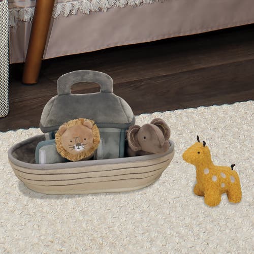 Lambs & Ivy Baby Noah Interactive Plush Boat/ark With Stuffed Animal Toys In Multi