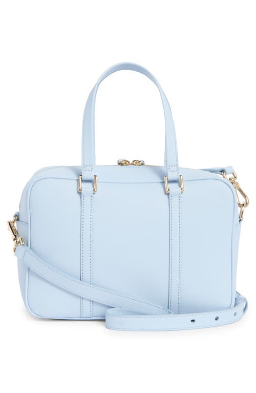 Cole Haan Go Anywhere Leather Satchel In Blue