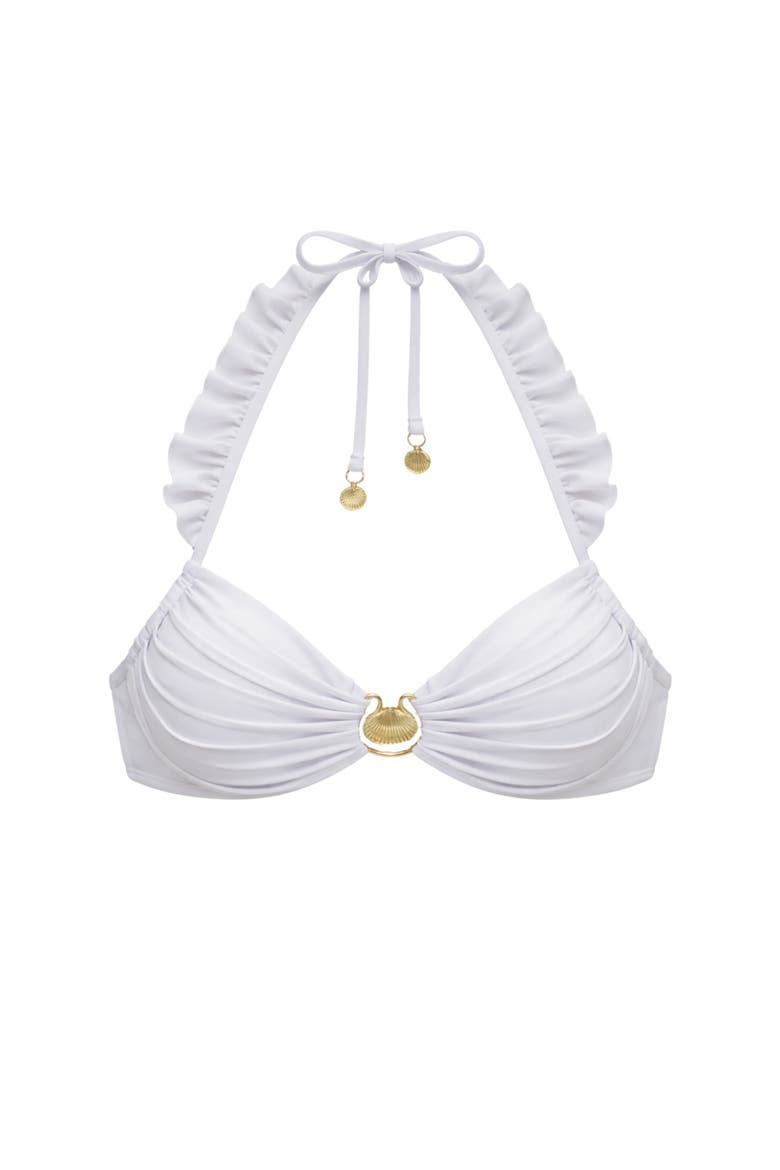 Rosetta Bikini Top, Main, color, Ivory