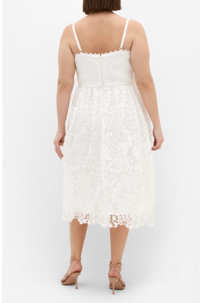 Scarlet Lace Midi Dress, Alternate, color, IVORY