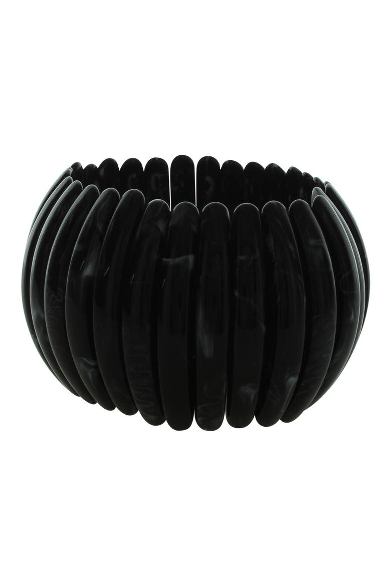 Danni Stretch Bracelet, Main, color, BLACK / WHITE