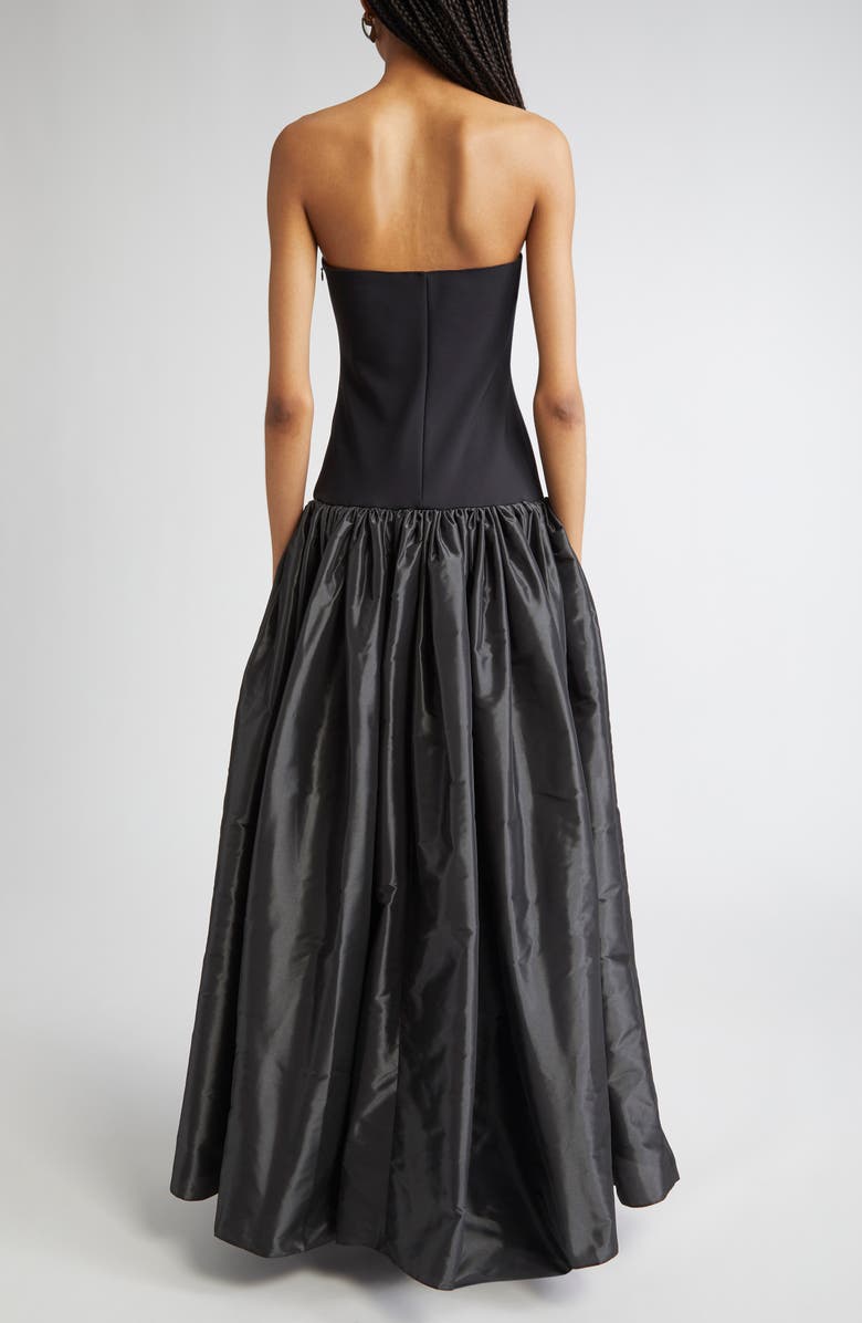 Coperni Bustier Princess Jersey & Taffeta Ballgown, Alternate, color, 