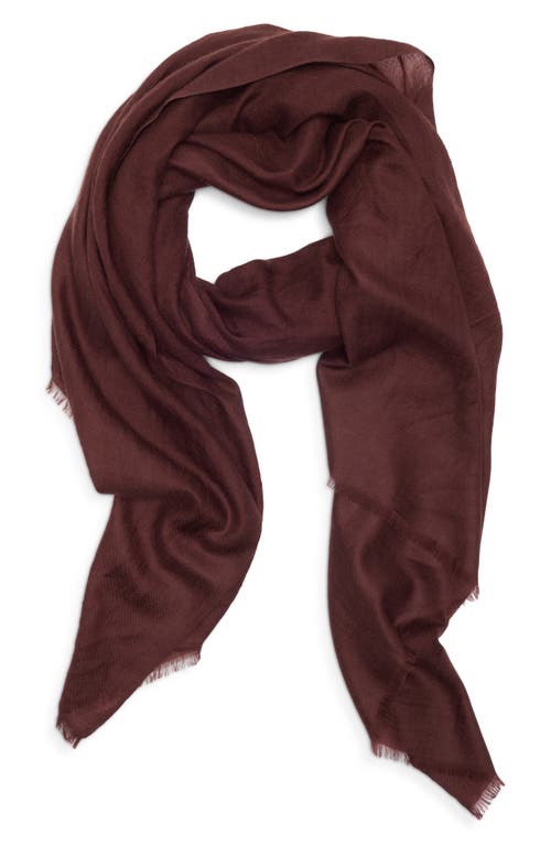 Vince Lightweight Cashmere Scarf In Burgundy