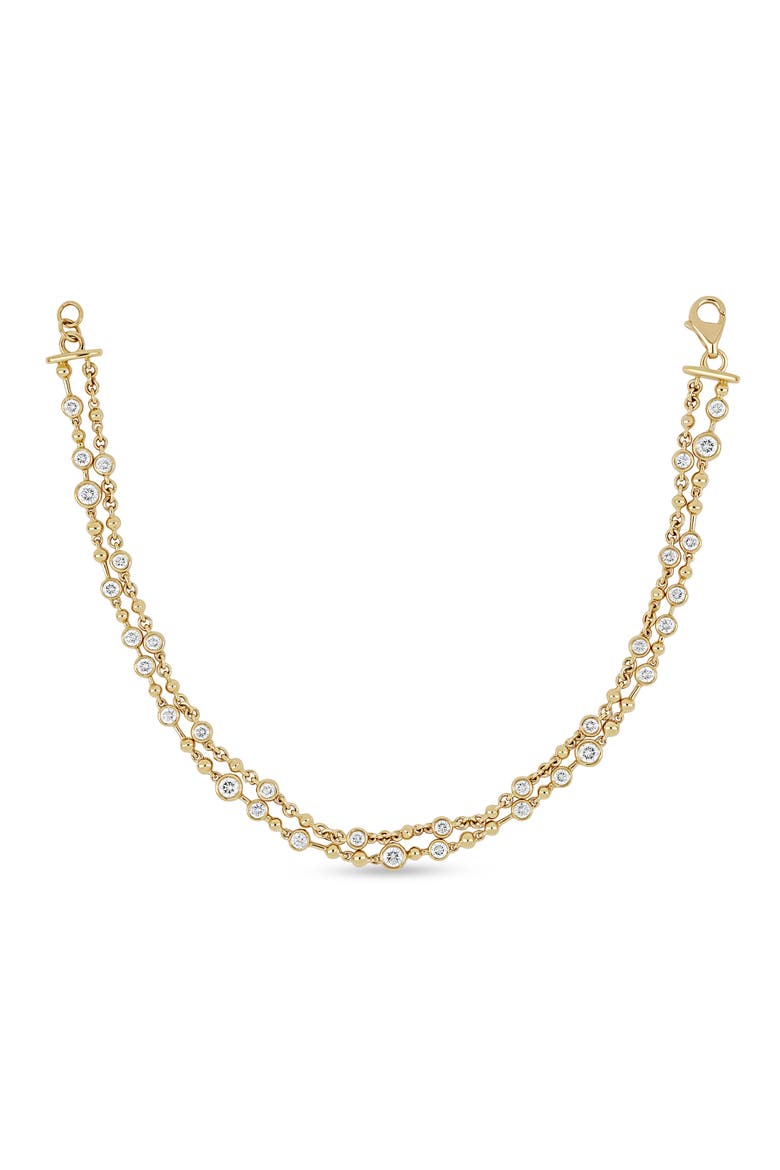 18K Gold Monaco Diamond Line Bracelet, Main, color, 18K YELLOW GOLD/ DIAMOND