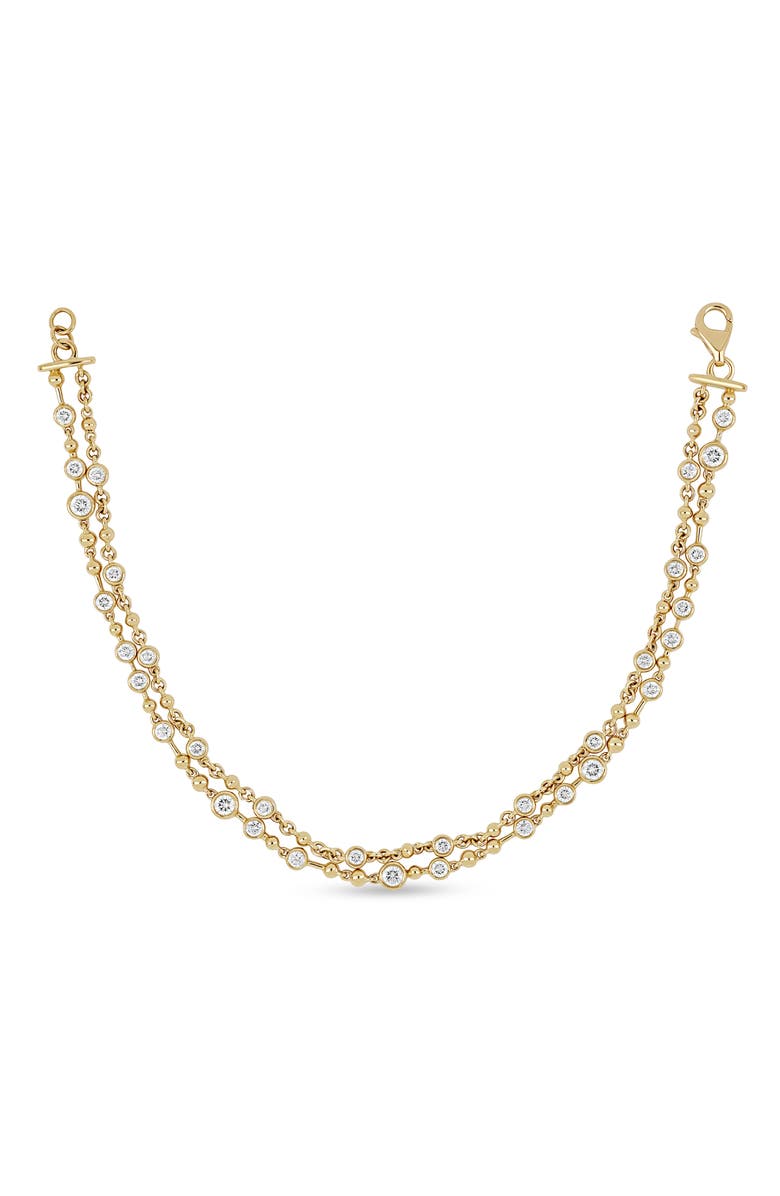 Bony Levy 18K Gold Monaco Diamond Line Bracelet, Main, color, 