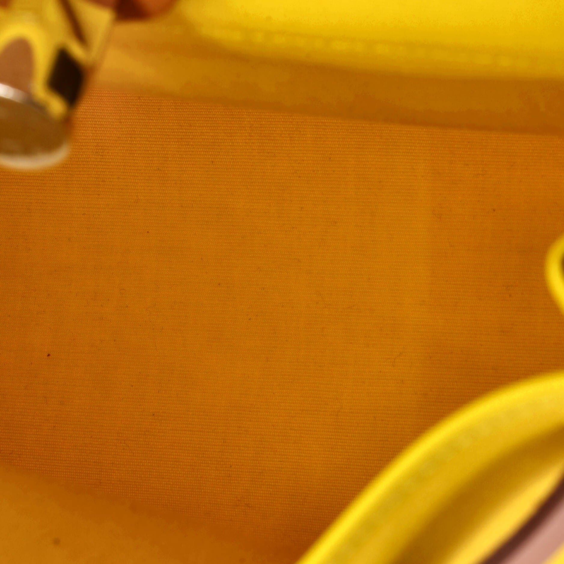 Herbag Zip Leather and Toile 31, Alternate, color, Yellow