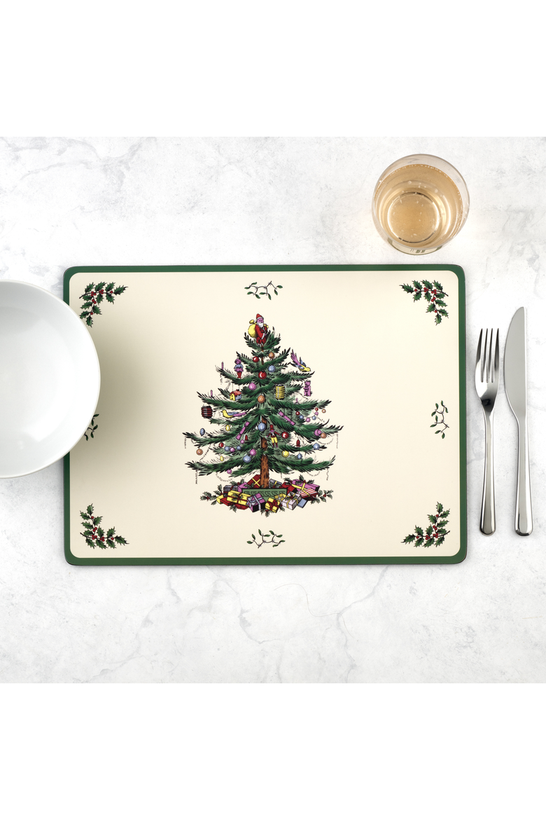 Christmas Tree Placemats Set of 4, Alternate, color, Spode Christmas Tree