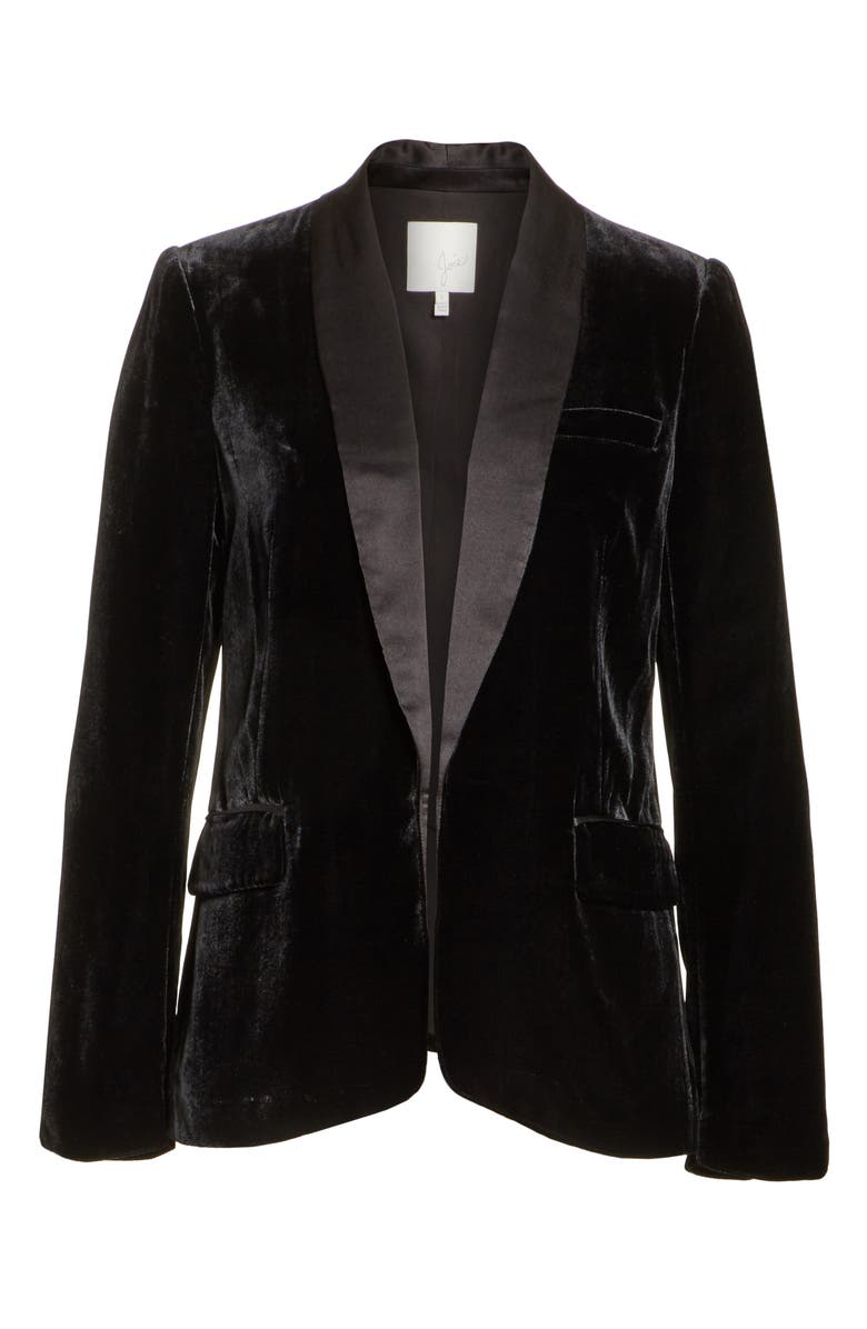 Joie Mehira H Velvet Blazer, Alternate, color, 
