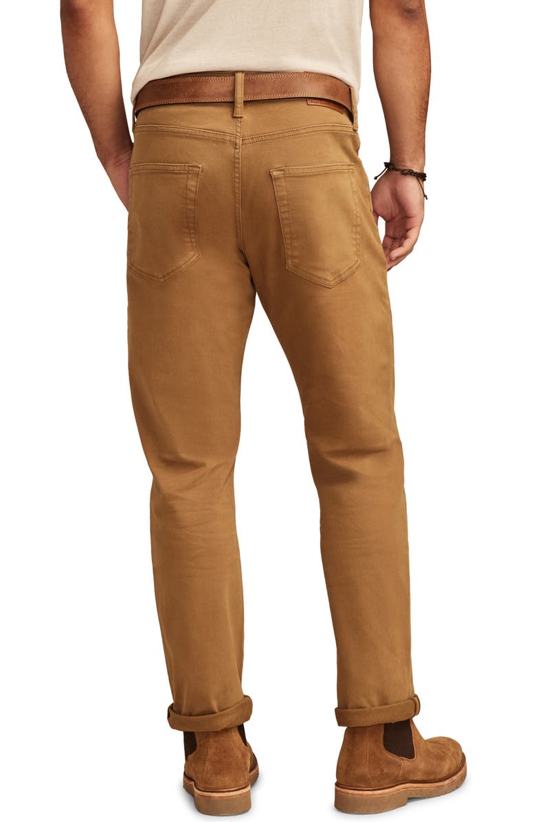 Lucky Brand 410 Athletic Straight Leg Brushed Twill Pants, Alternate, color, Tuscan Tan Wash