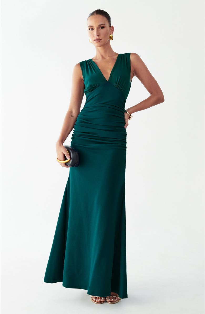 BWLDR Allen Maxi Dress, Alternate, color, Teal