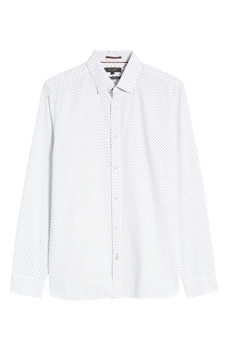 Ted Baker London Figtre Slim Fit Print Sport Shirt, Alternate, color, 