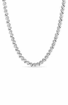 DELMAR Twisted Diamond Tennis Necklace - 1.05ct.