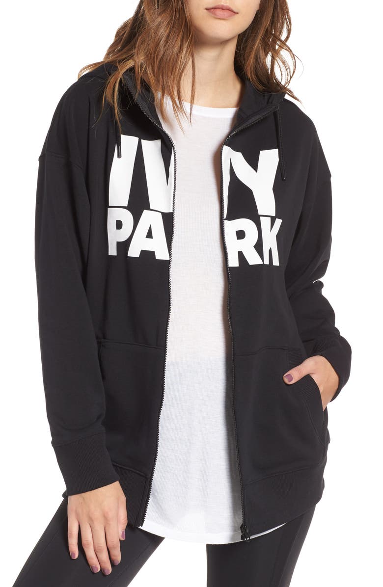 IVY PARK<sup>®</sup> Logo Zip Hoodie, Main, color, 