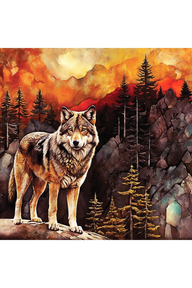 Wilderness Wolf 500 piece Jigsaw Puzzle for Adults, Alternate, color, Multicolor