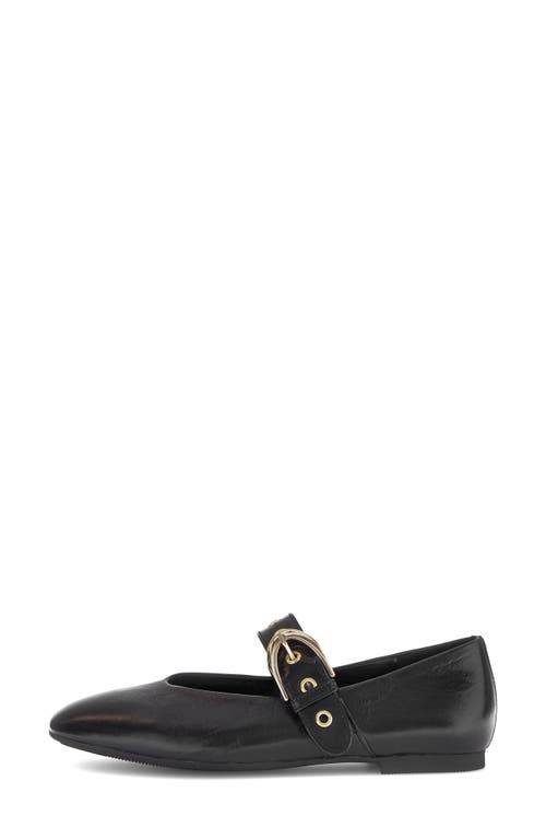 Gabor Buckle Mary Jane Flat In Black
