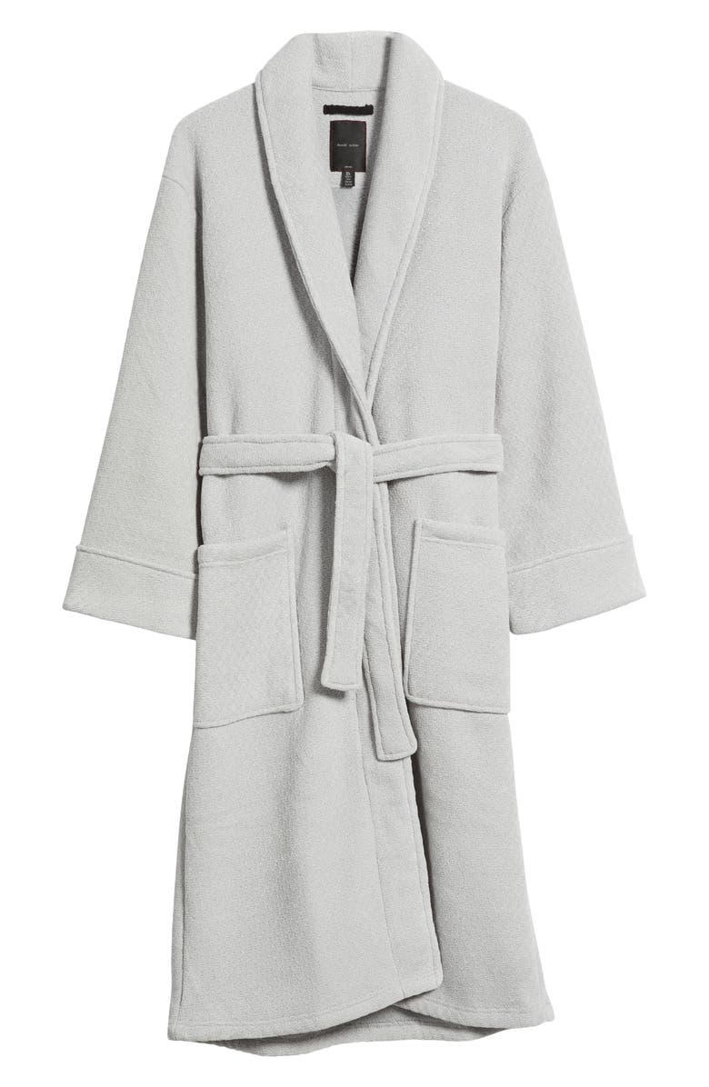 Daniel Buchler Mosaic Knit Robe, Alternate, color, Grey