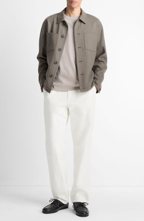 Vince Wool-blend Patch Pocket Overshirt