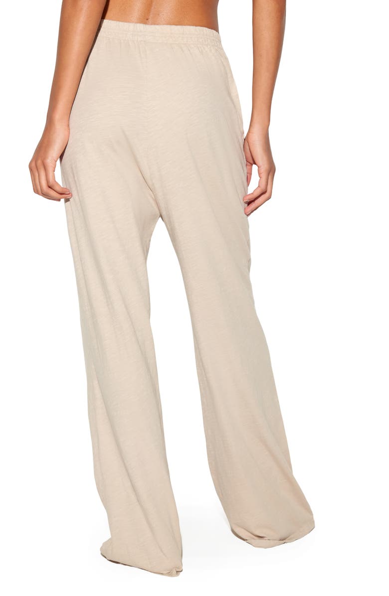 Spiritual Gangster Mika Slub Cotton Wide Leg Pants, Alternate, color, Palo Santo
