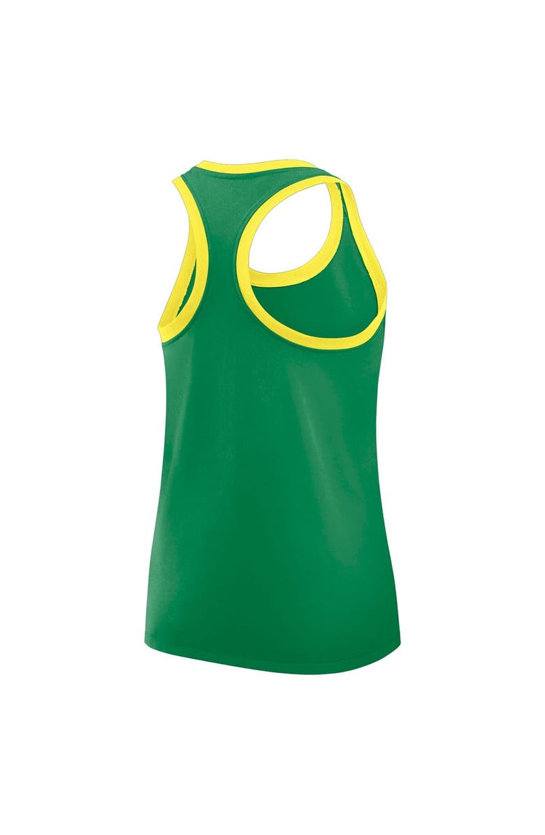 Nike Women's Nike Green Oregon Ducks Primetime Racerback Tri-Blend Tank Top, Alternate, color,