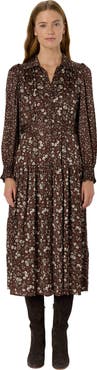 GERARD DAREL Lolita Long Sleeve Shirt Dress