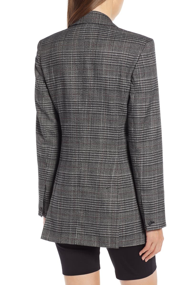 Something Navy Plaid Blazer, Alternate, color,