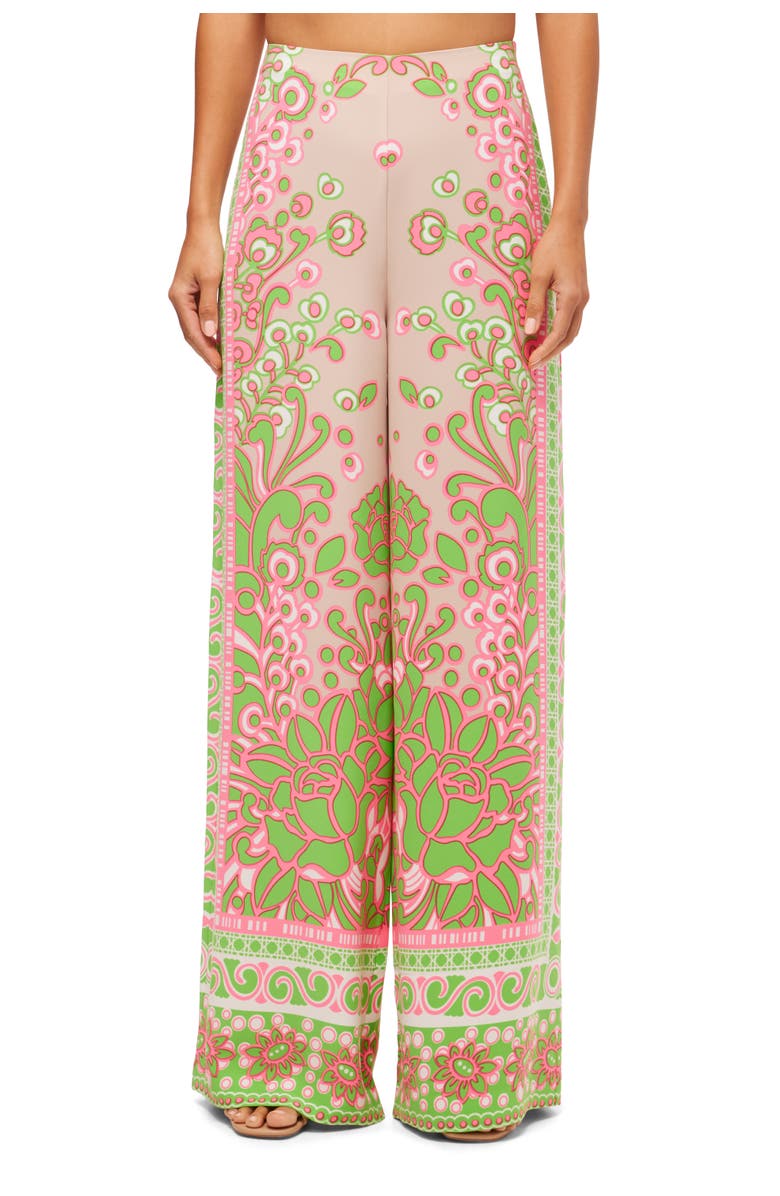 Trina Turk Printed Wide Leg Federer Pant, Main, color, 