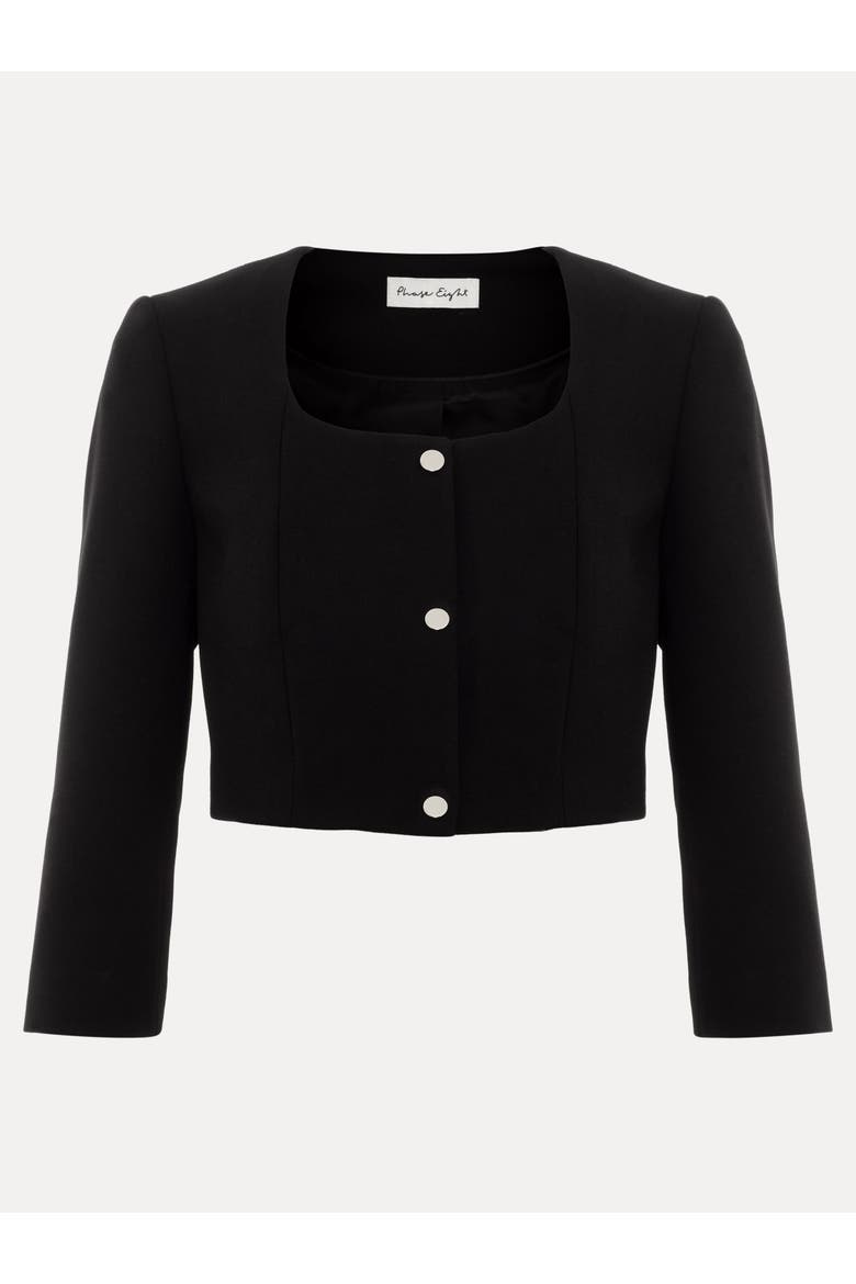 Miranda 3/4 Sleeve Jacket, Alternate, color, Black