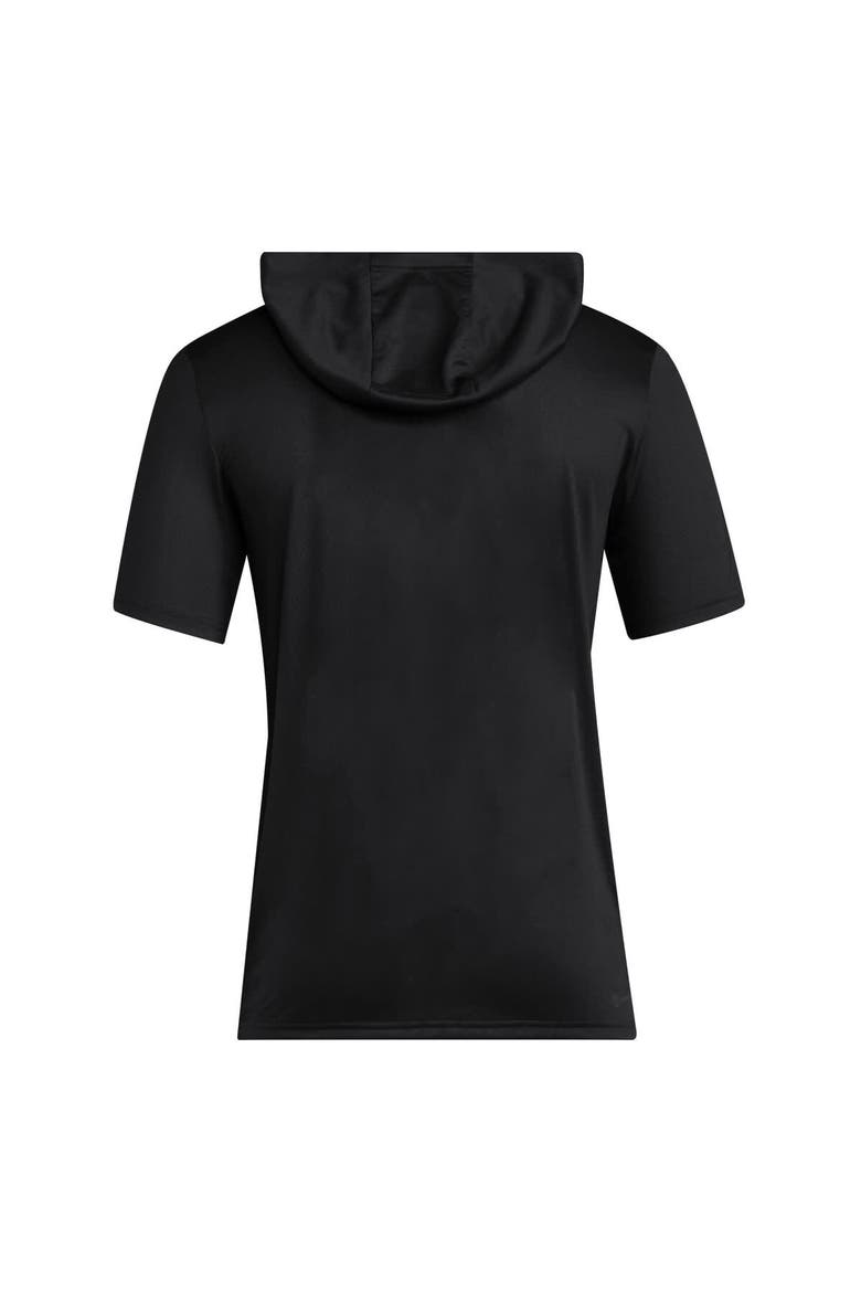 Men's adidas Black Louisville Cardinals 2025 AREOREADY Sideline Training Hooded T-Shirt, Alternate, color, Black