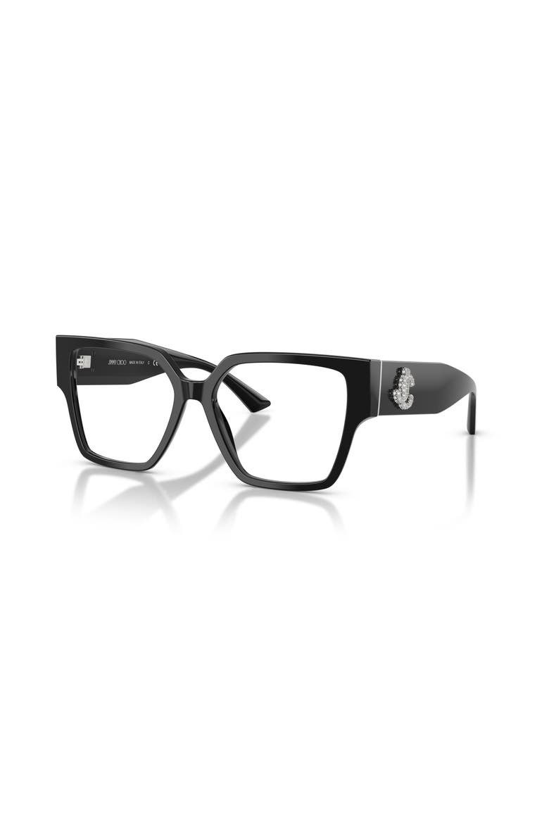 55mm Square optical glasses, Main, color, Black