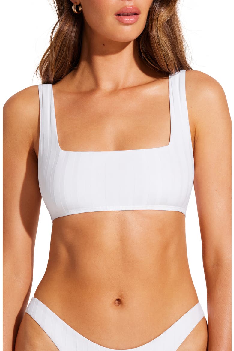 Mika Bralette Bikini Top, Main, color, WHITE
